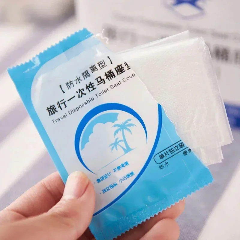 Toilet Seat Cover Toilet Lid for Bathroom Accessories Bowl Disposable Mat Protector Products Household Merchandises Home Garden