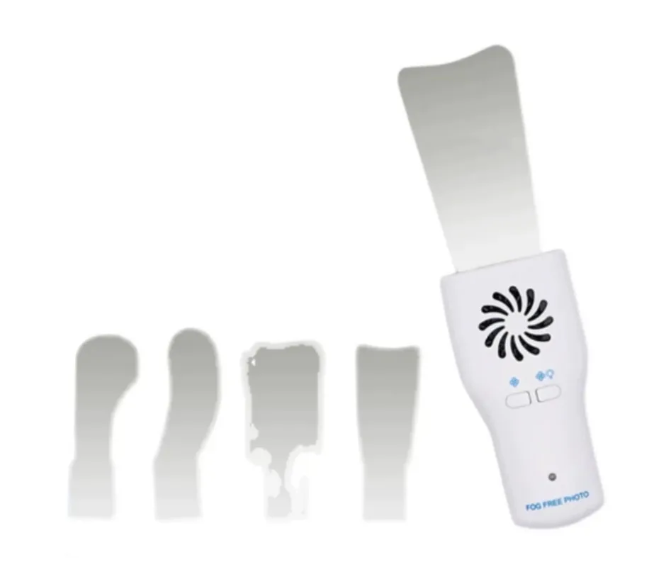Electric LED Anti-Fog Dental Photography Mirror Kit with 4 Stainless Steel Reflectors