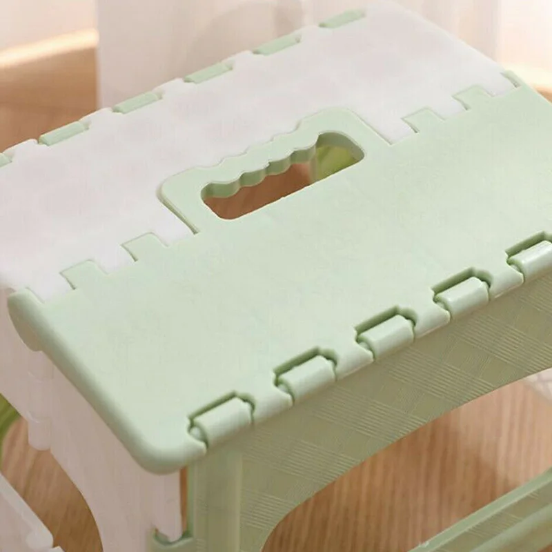 ONCE Plastic Multi Purpose Folding Step Stool Home Train Outdoor Foldable Storage