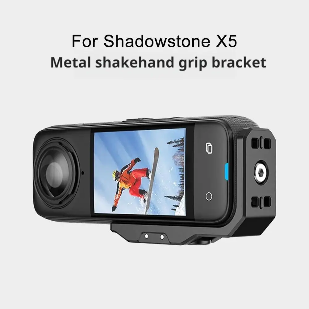 For Insta360 X5/X4 Magnetic Metal Horizontal L-shaped Shooting Mounting Stand Bracket Camera Bracket Magnetic Accessories V7N8