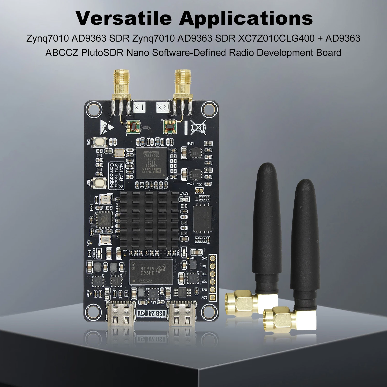 PlutoSDR Software-Defined Radio Development Board ZYNQ7010 AD9363 SDR Software Defined Radio Development Board for PlutoSDR Nano