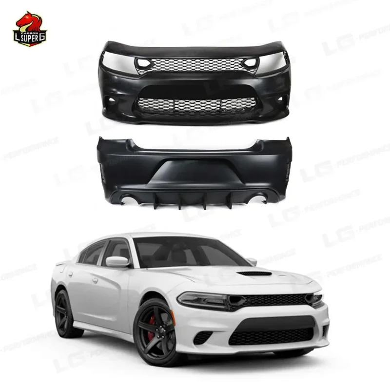 

SRT Style Body Kit for Charger 2015-2023 Car Facelift Old to New Front Rear Bumper