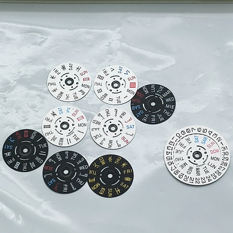 

NH35 NH36 Movement Kanji Dial SKX007 Tuna Watch Movement Date Week Wheel Crown at 3.0 3.8 4.1 Watch Refit Part