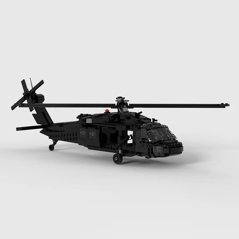 

819pcs Moc H-60 Blackhawk Helicopters Pack Fighter Model Building Blocks Creative Assembly Bricks Toys Kids Christmas DIY Gifts