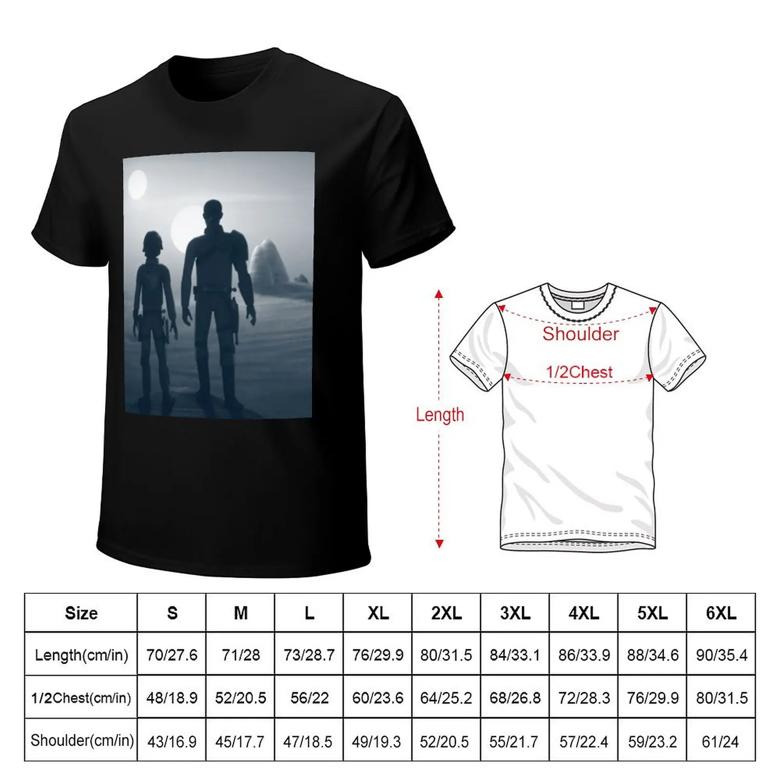 Ezra & Kanan T-Shirt Plus Size Basic Cotton T-Shirt