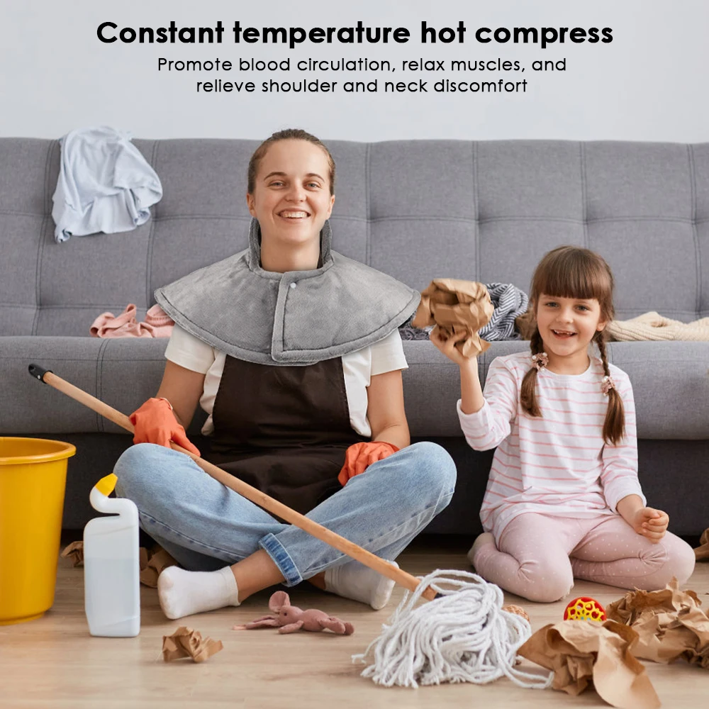 التدفئة الكهربائية الكتف وسادة الرقبة ، USB لتخفيف الآلام مدلك ، ضغط الحرارية للرقبة ، التفاف الكتف