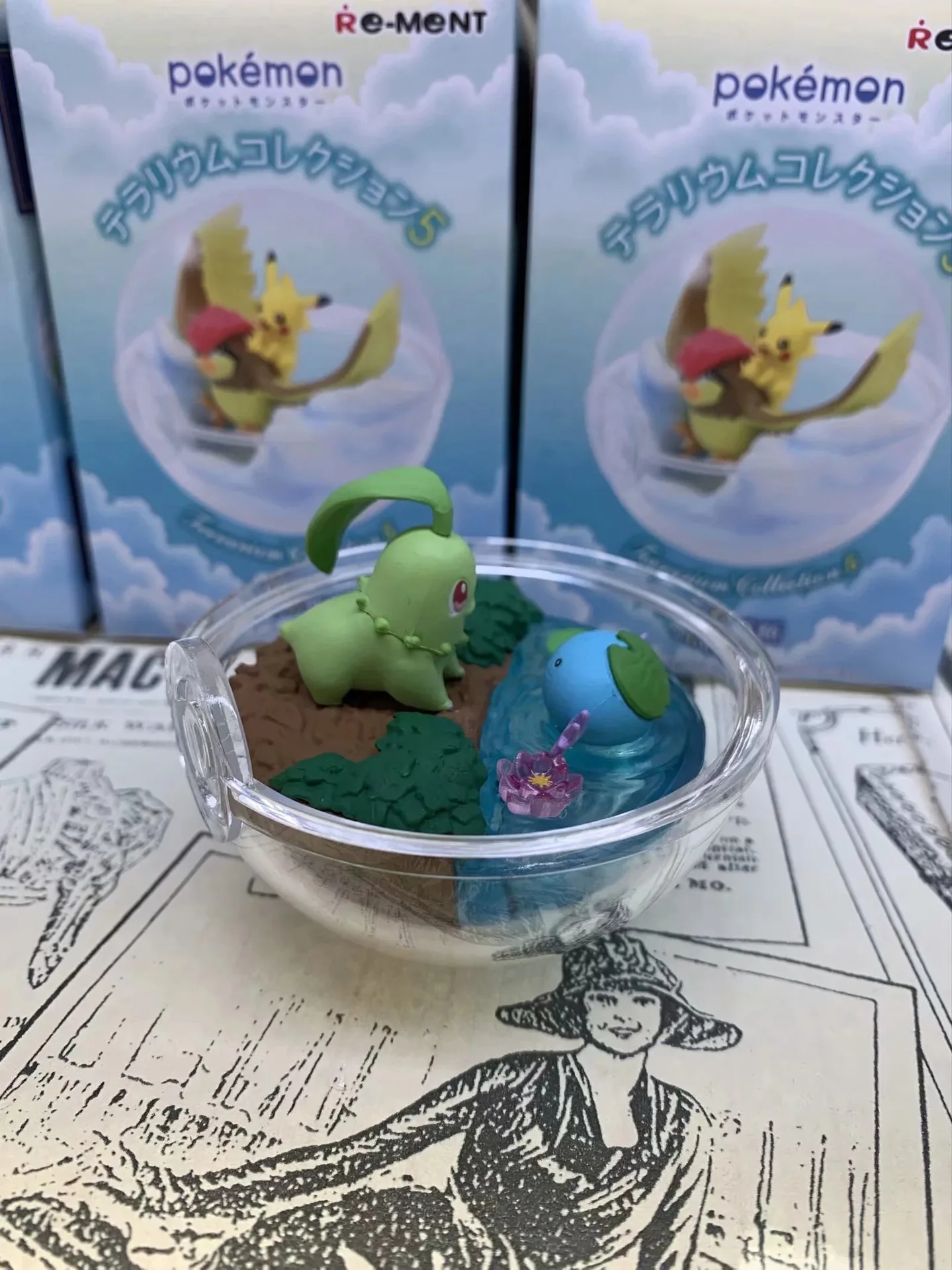Anime Pokemon Pikachu Rapidash Suicune Espeon Ampharos Chikorita PVC Action Figure Game Statue Collectible Model Kids Toys Doll view 4