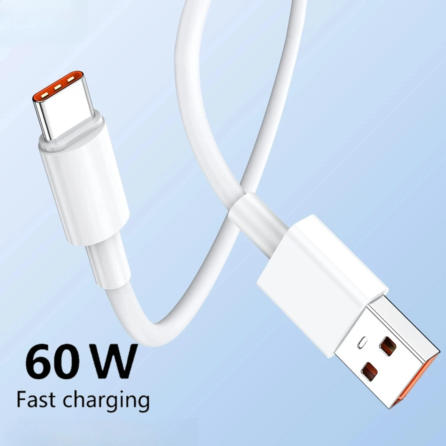 PD 60W 240W Fast Charger 5A USB A  to Type C Cable For Apple iPhone 17 16 15 Huawei Samsung Xiaomi Quick Charging  Data 1M 2M