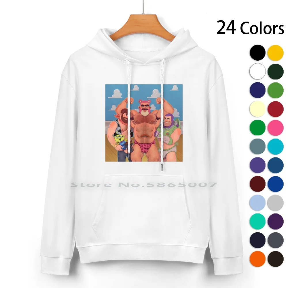 Bears Story Pt.2 ( Variant ) Pure Cotton Hoodie Sweater 24 Colors Gay Art Gay Illustration Lgbt Queer Art Gay Bear Gay Muscle