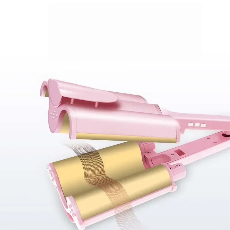 2021 New product factory price Cheep 3Barrels Curling Iron Hair Styler Private Iron Curler Curling