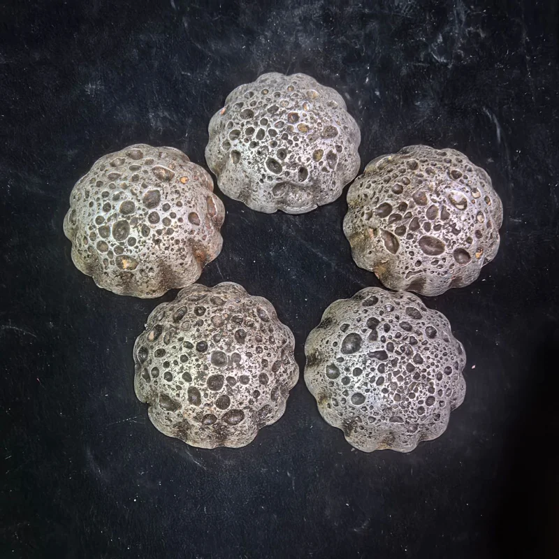 Antique Silver Ingot Craft Pure Copper Silver Plated Patina 0.25kg Sichuan Wave Shape Ornament
