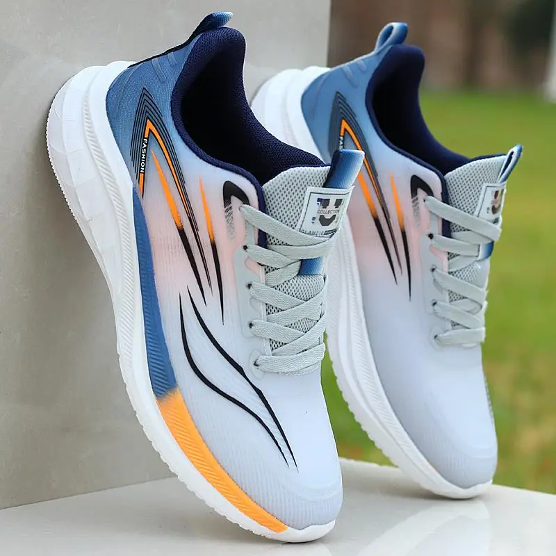 

Men's Breathable Running Shoes Summer New Style Mesh up Sneakers Lightweight Soft Bottom Casual Fashionable Men's Footwear