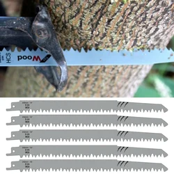 5PCS 240MM HCS Reciprocating Saw Blades S1531L Cutting Curve Hacksaw Blades Power Tool Accessories For Forest Wood Metal