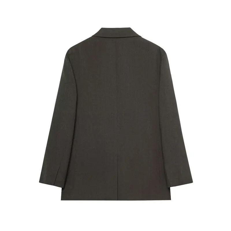 Lâche décontracté femmes Faion automne 2025 tissu mixte Jaet nouveauté polyvalent Sle Long Sve bouton unique