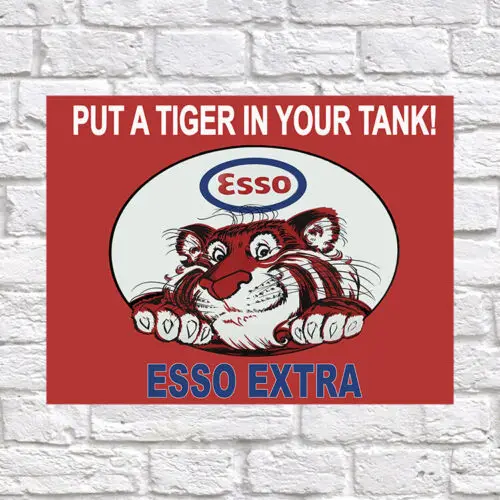 ESSO Extra, Retro metal Tin Aluminium Vintage Sign Garage Man Cave Shed Gift