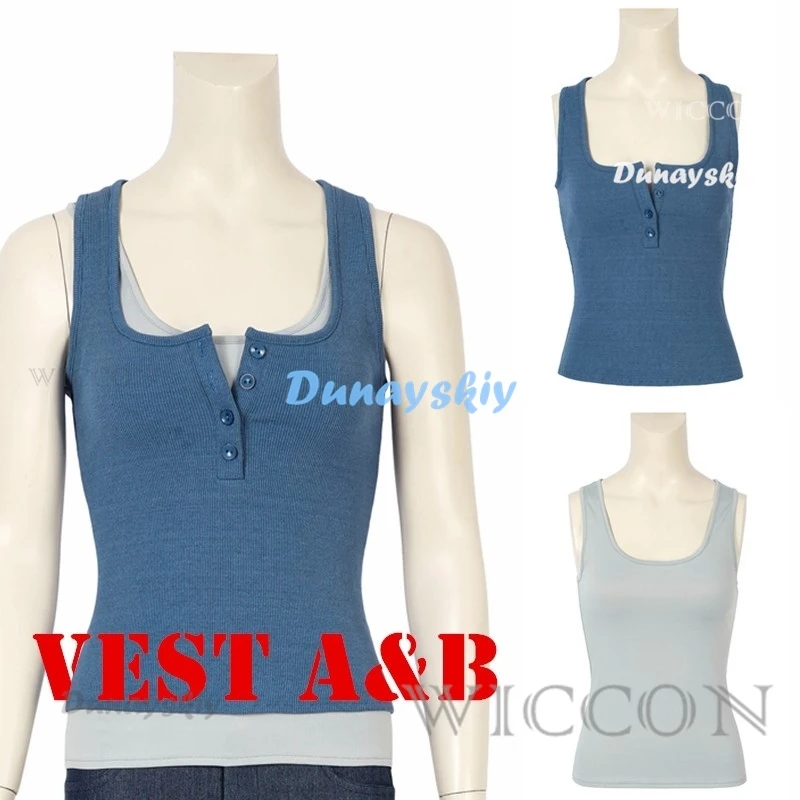 Spiel Jill Valentine Cosplay RE3 Kostüm Damen Top Hosenanzug Umhängetasche Riemen Zubehör Halloween Karneval Outfit