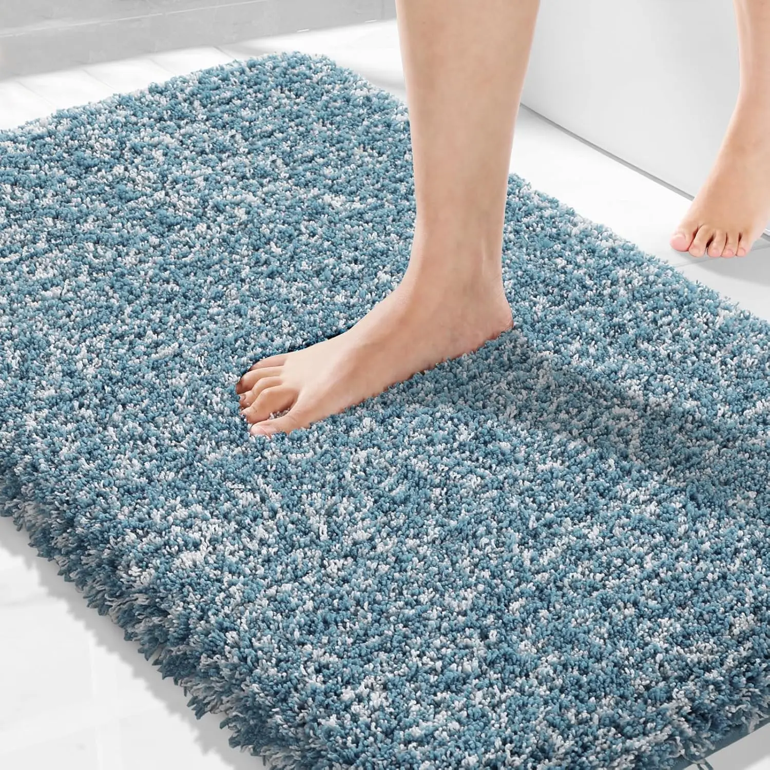 

Bathroom Rugs Non Slip Washable 36x24, Ultra Soft and Water Absorbent Bath Mats, Plush Fluffy Shower Mat Outside, Luxur