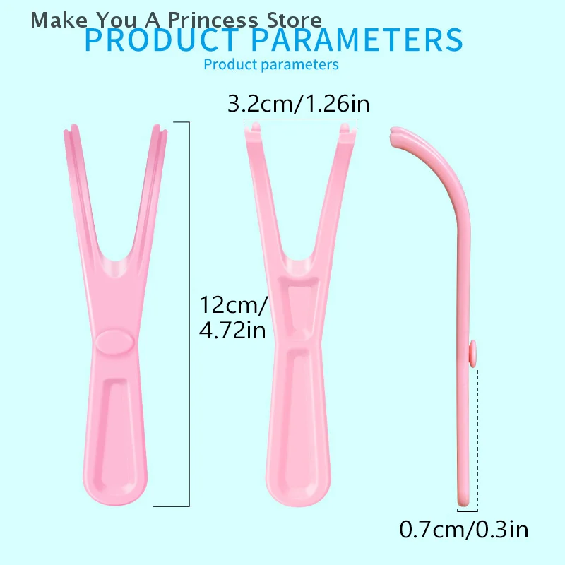 1/5Pcs Y Shape Plastic Dental Floss Rack Reusable Pick Holder Teeth Clean Care Tool Without Dental Floss Oral Hygiene Toothpick