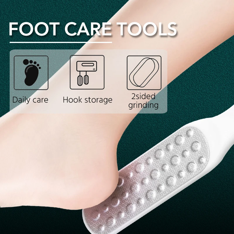 1pc Stainless Steel  Foot File Heel Grater For The Feet Pedicure Rasp Remover Luxury Scrub Manicure Nail Tools