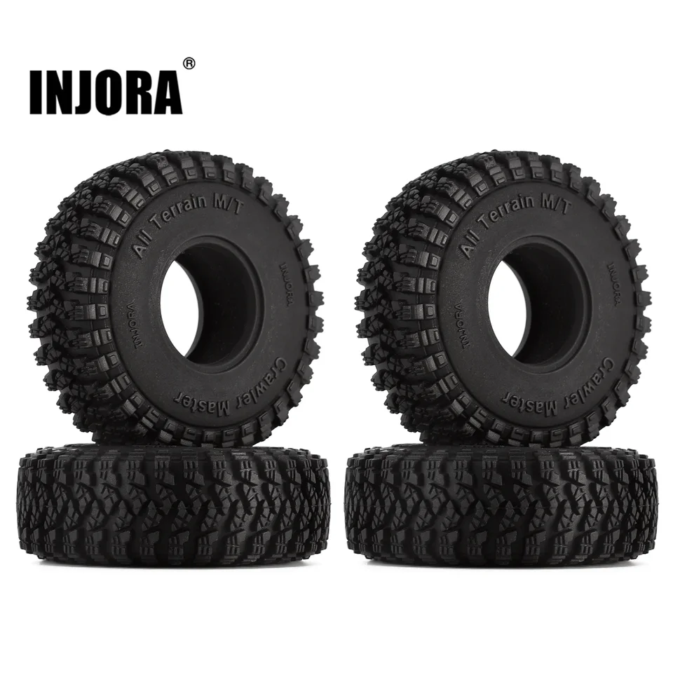 INJORA – Jantes Beadlock 1.0 Laiton Noir – RC Crawler 1/24 1/18 – Poids 39g