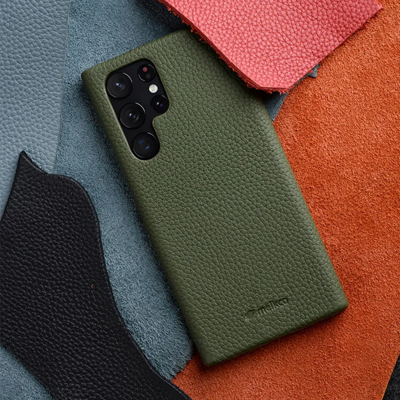 

Melkco Premium Genuine Leather Case for Samsung Galaxy S26 S25 Ultra S21 S22 S23 S24 Plus Luxury Cowhide Protective Hard Cover