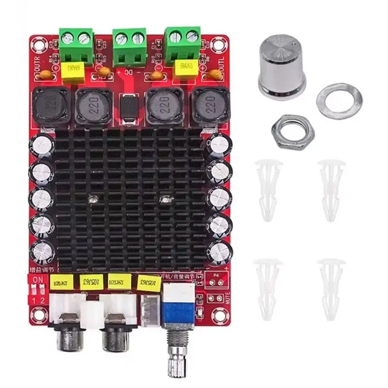 amplificateur-de-voiture-b29c-xh-m510-carte-d'amplificateur-de-puissance-numerique-haute-puissance-tda7498-2x100w-dc-14-34v