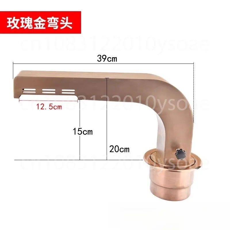 Exhaust Equipment of Barbecue Shop with Upper Suction and Lower Exhaust Pipe of Commercial Elbow Thickened Stain
