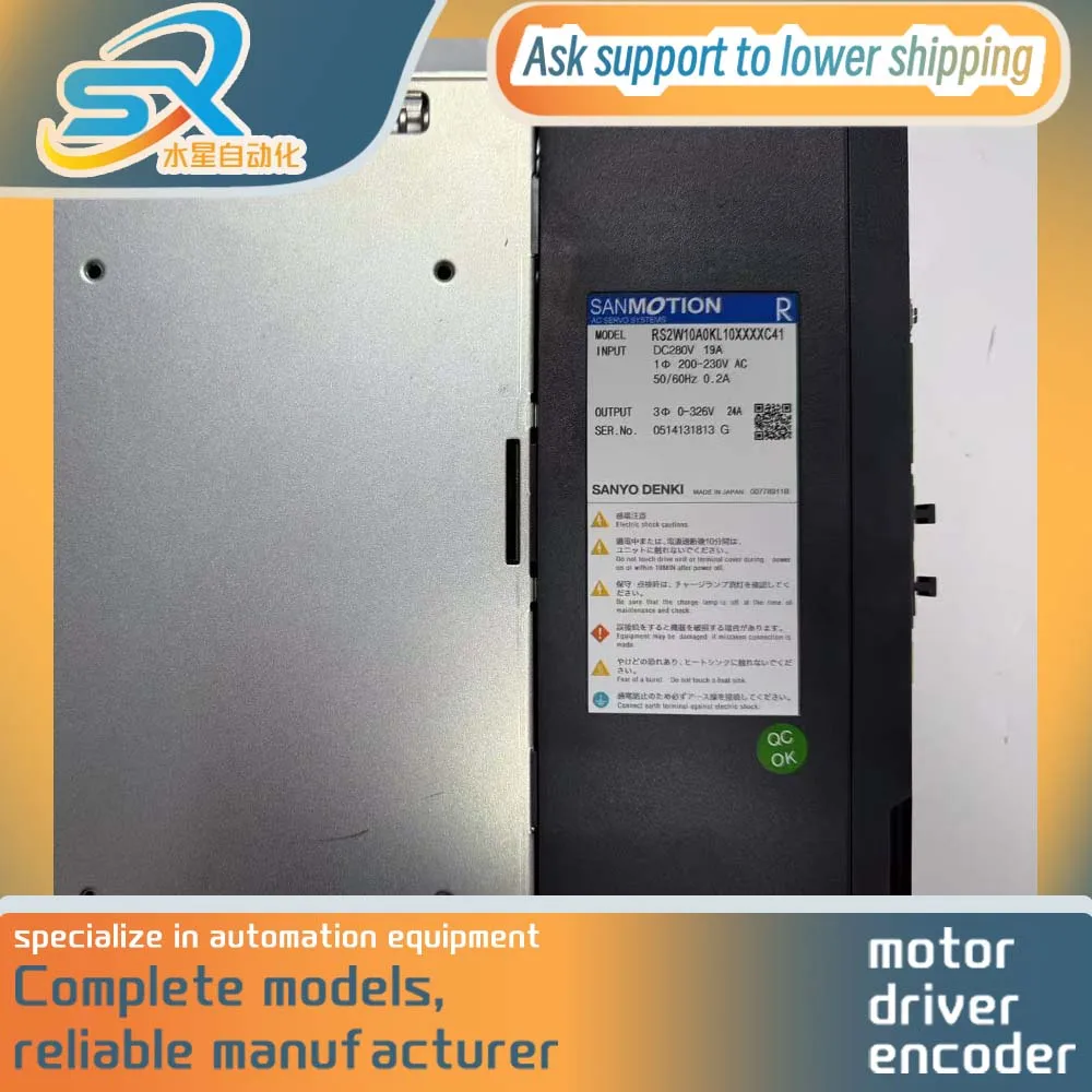 High Quality Sanyo Servo Driver RS2W03A0KL10XXXXC43 RS2W10A0KL10XXXXC41 Motor Control Good Condition Works Well