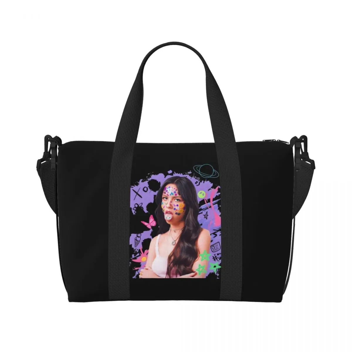 

Custom O-Olivia R-Rodrigos Beach Tote Bag for Women Extra Large Gym Carry On Cute Singer Travel Shopping Bags