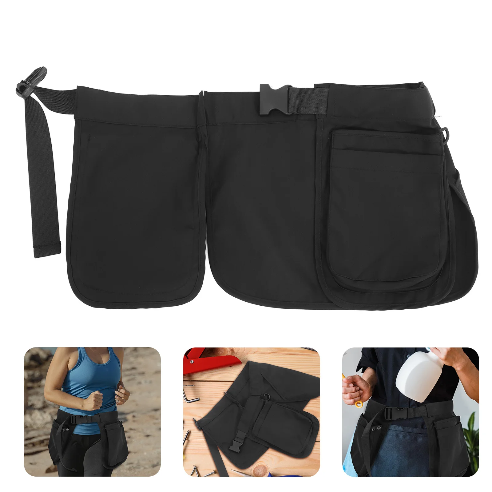 

Multi-Functional Waist Pack with Multiple Pockets Water-Resistant Outdoor Sports Bag for Gardening Running Travel Hiking Fishing