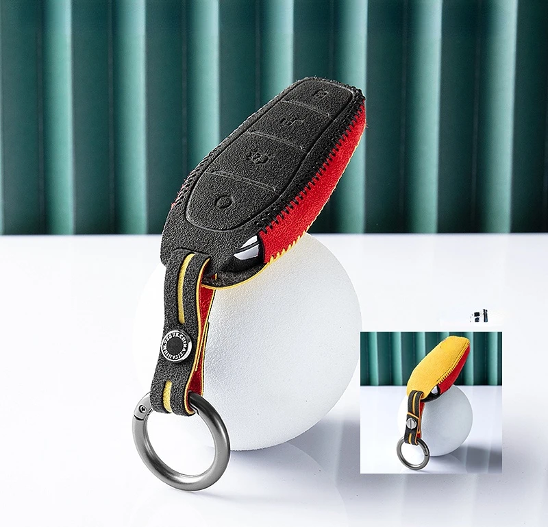 

Suitable For BYD Qing Plus EV Qing Plus Dmi Qing Ev Fashion Suede Car Remote Key Case Cover