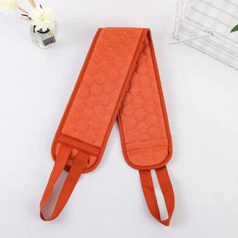 Double Sided Sand Grain Shower Washcloth Thick Exfoliating Bath Towel Back Dead Skin Remover Body Scrub Cloth Daily Shower Use
