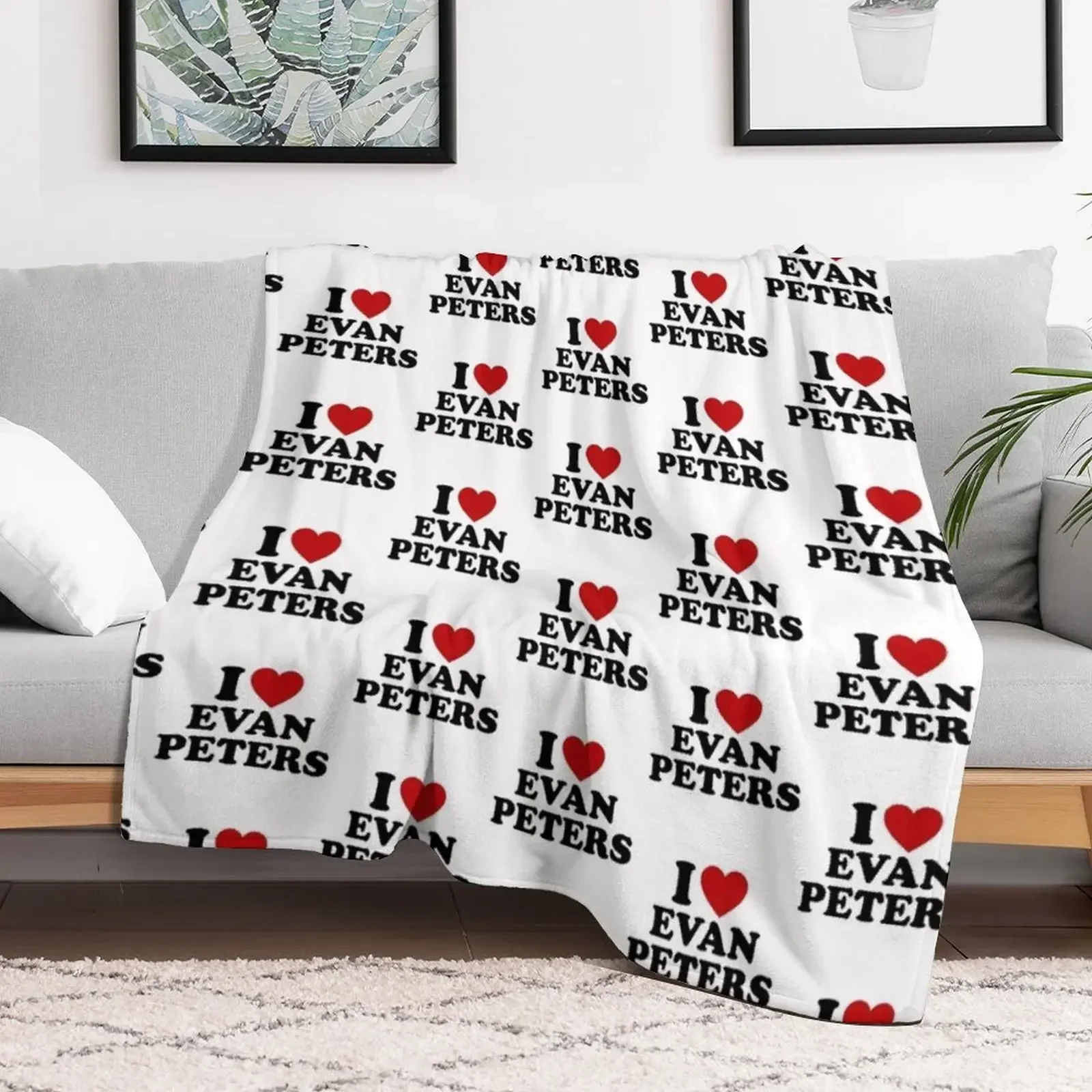 Evan Peters design Throw Blanket Soft Big Soft Plush Plaid Soft Beds Thins Blankets