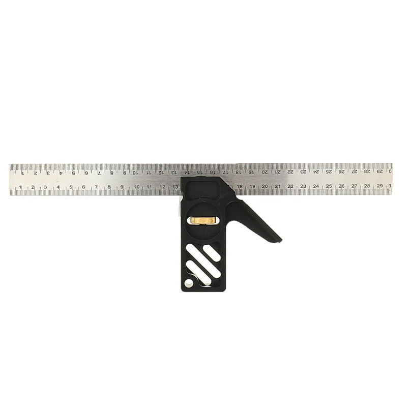 Regla de posicionamiento de bloque de parada de 300mm, localizador de línea de ángulo 45 90, herramienta de medición de bricolaje, regla de marcado fijo, herramientas de carpintería