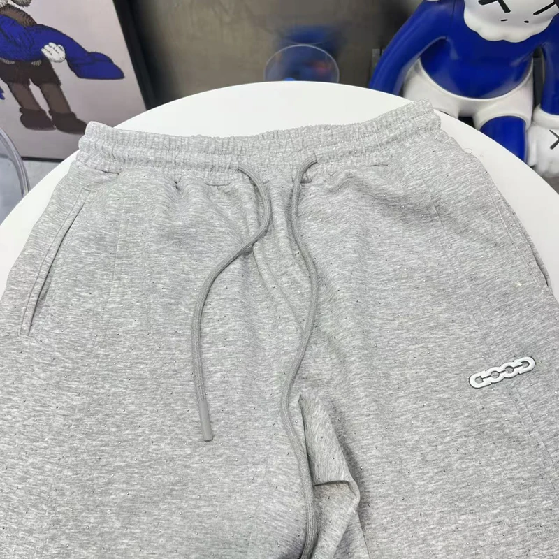 Американские уличные вспышки, серебряные звезды, спортивные штаны с горячими бриллиантами, мужские и женские осенне-зимние трендовые свободные повседневные брюки Good Brand, брюки