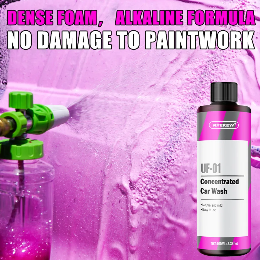 Pink Foaming Car Wa…