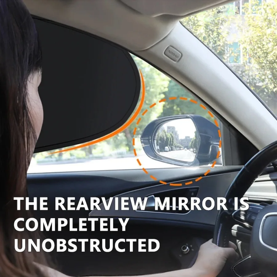 

Car side curtains, black rubber sunshades, rear window covers, folding car sun visors, 99.9% UV blocking