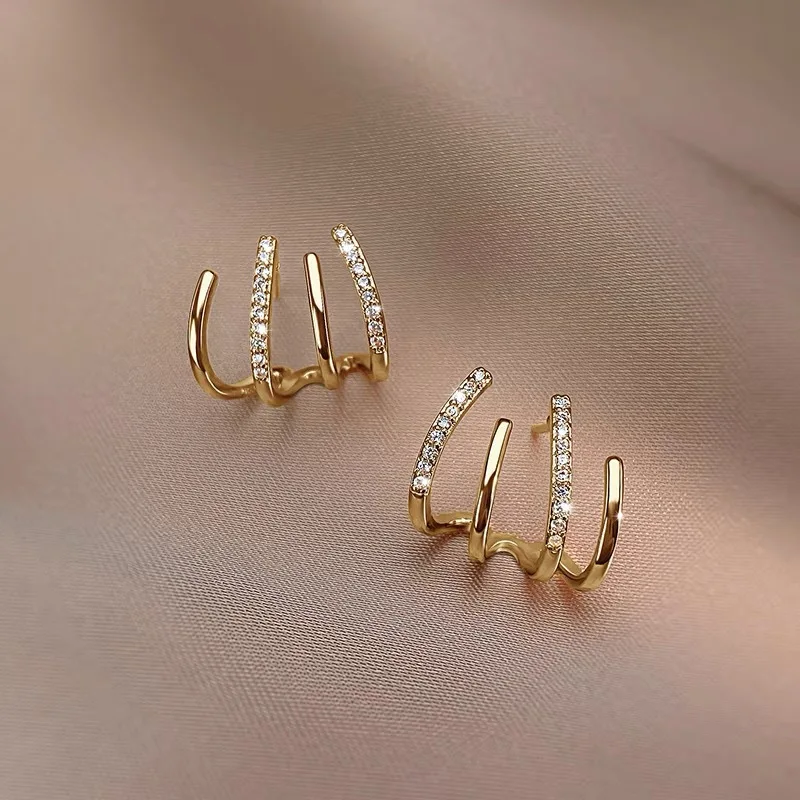 

New 925 Sterling Silver Earrings 5A Zircon Personality for Women Exquisite Girlfriend Wedding Engagement Jewelry Fashion Gift