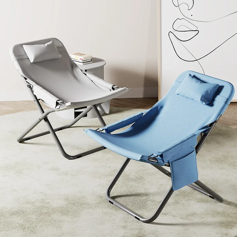 Летнее кресло, складное кресло для обеденного перерыва, уличный ленивый диван, офисный артефакт для сна, простая спинка, пляжное кресло