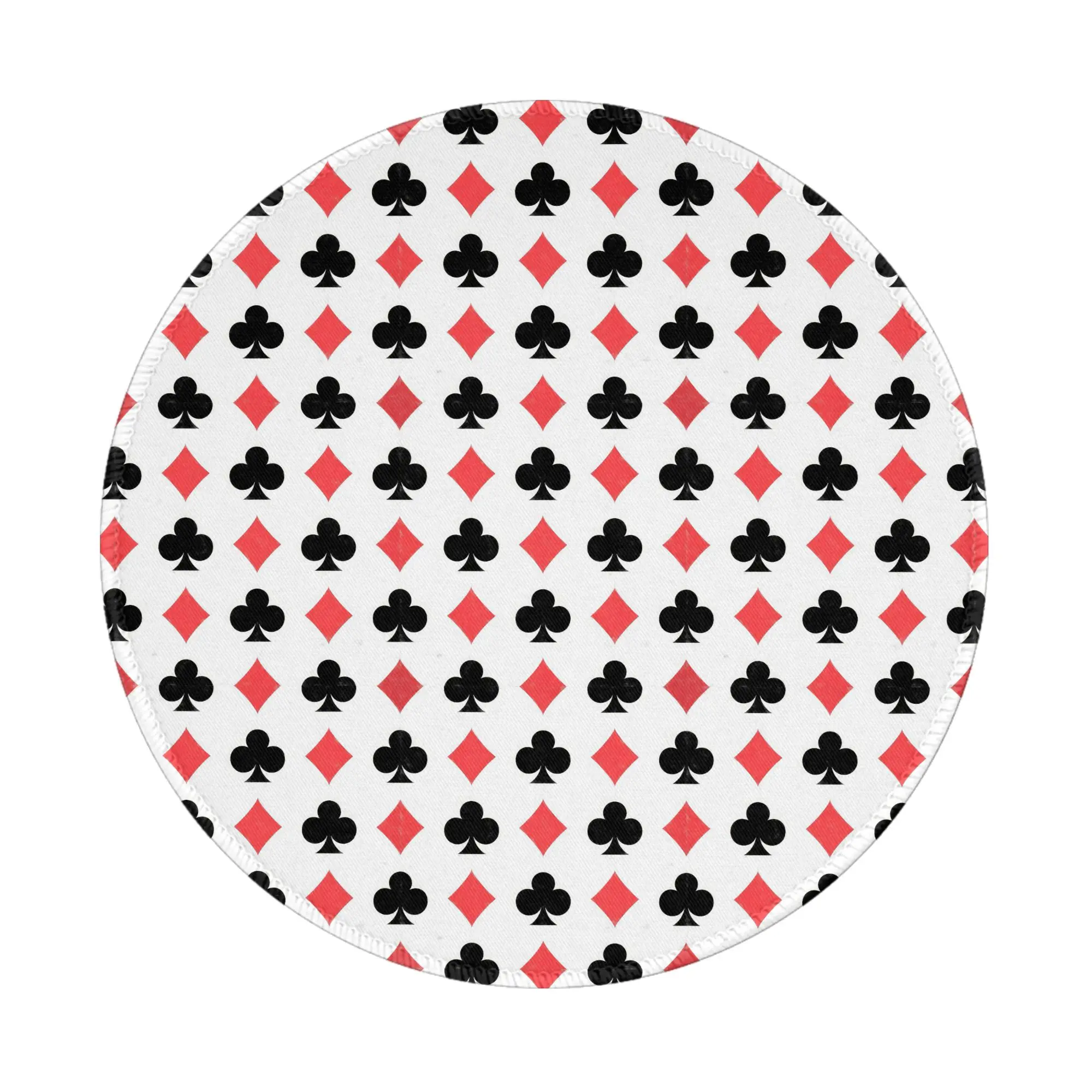 Poker Card Clubs And Diamonds Mouse Pad Computer Keyboard Mouse Mat Gamer PC Laptop Desk Mat Office Accessories Table Mats