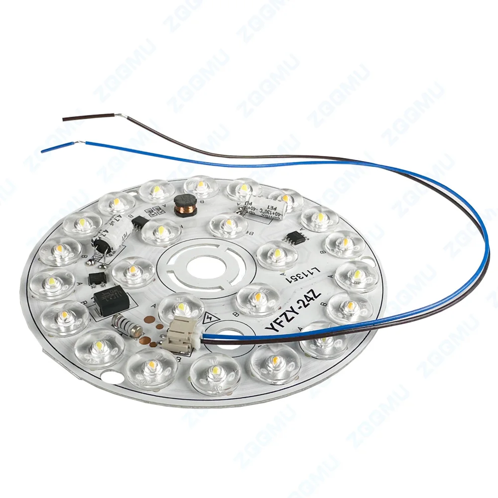 110V/220V Universal Driver-Free Light Board LED Light Sheet Nordic Chandelier Light Source Accessories Three-Color Aisle Light