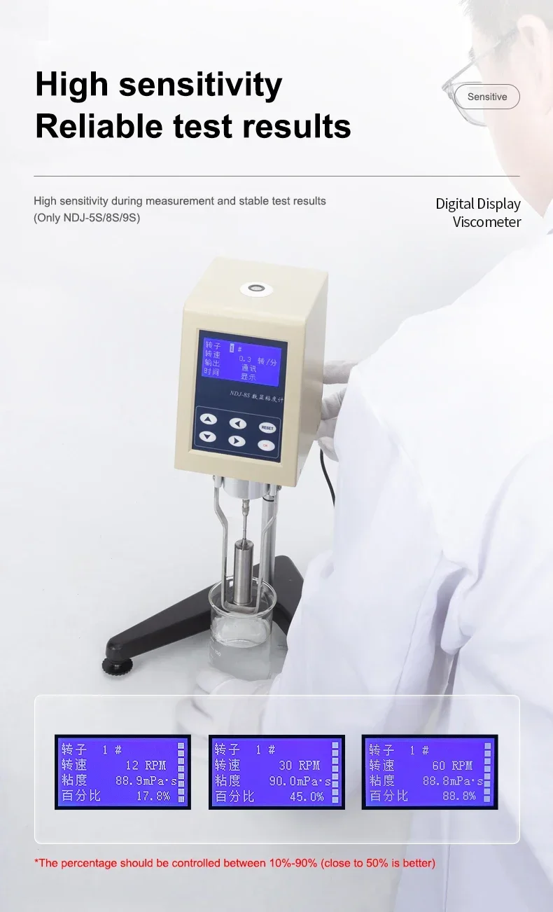 Viscomcirculation rotative numérique en laboratoire NDJ-5S