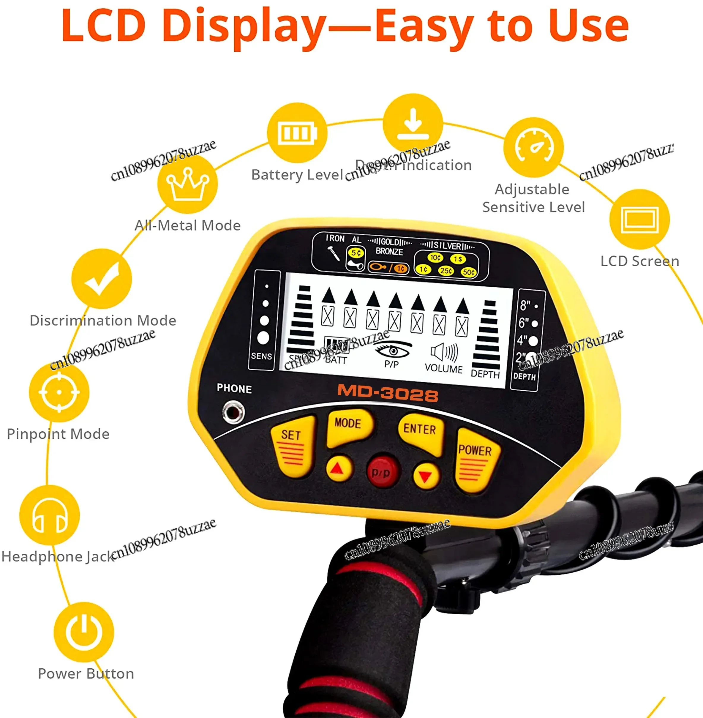 MD-3028 Gold Metal Detector