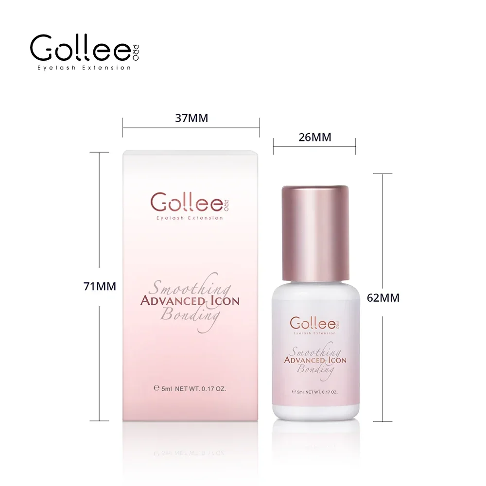 GOLLEE-Colle pour faux-cils, séchage rapide 1s, poudre MSI, pour salon de beauté, professionnelle, waterproof