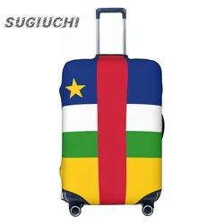 Funda de equipaje con bandera de la República de África Central, accesorios de viaje, cubierta antipolvo elástica impresa, bolsa protectora para carrito