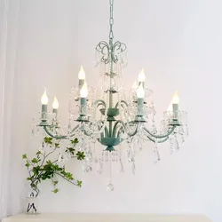 Green Glass Crystal Chandeliers Elegant Romantic Bedroom Lamp Nordic Light Luxury Home Decor Living Room Dining Table Chandelier