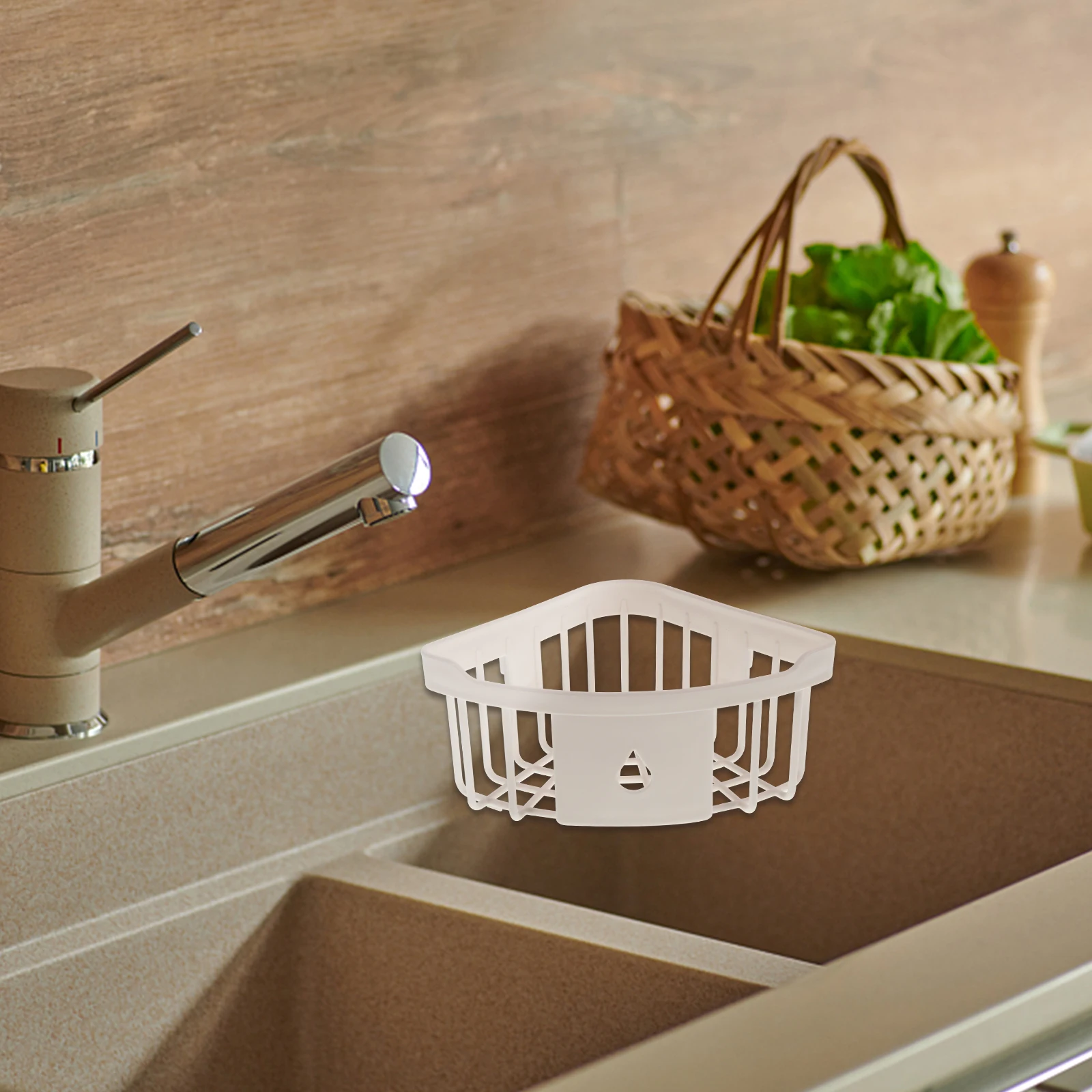 

sponge holder suction sponge holder plastic sponge holder Sink Corner Kitchen Storage Basket