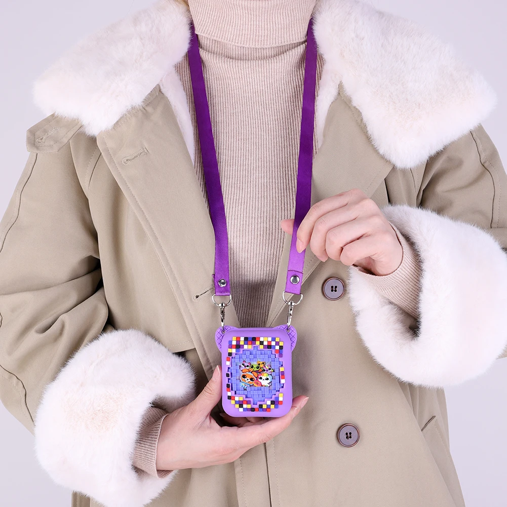 حقيبة حمل صلبة من إيفا للحيوانات الأليفة الرقمية Bitzee ، لعبة افتراضية تفاعلية ، تخزين وحدة التحكم في الألعاب ، حقيبة سفر ، حافظة واقية ضد الصدمات