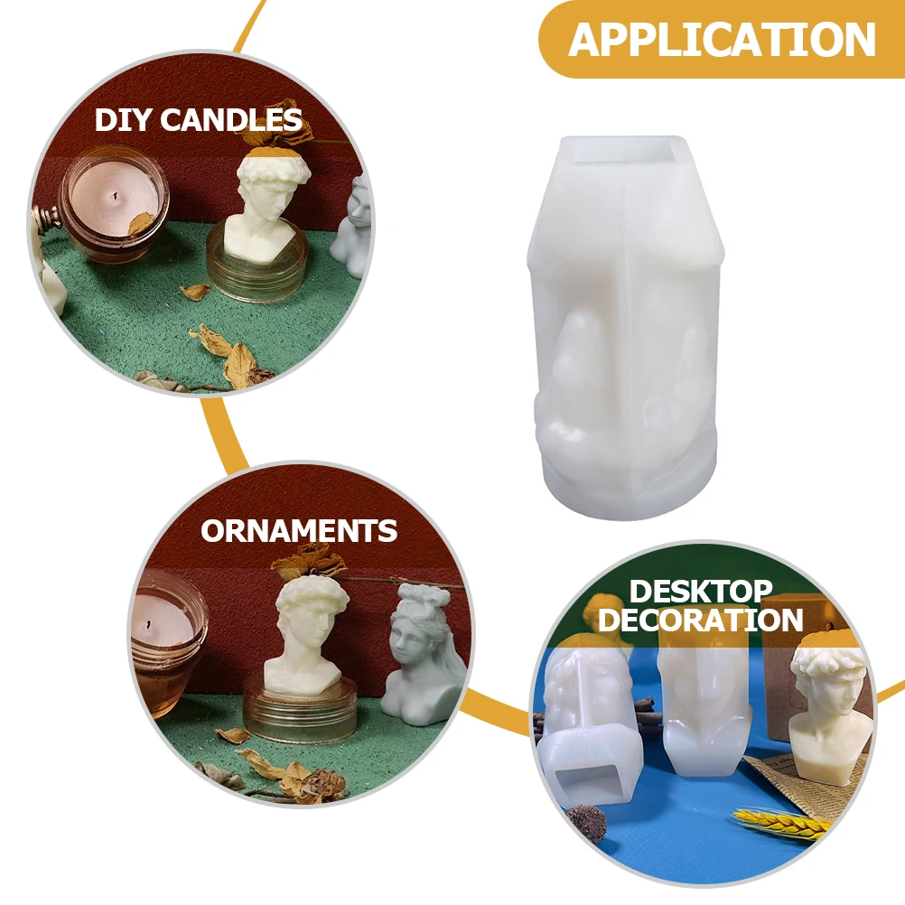 

Silicone Molds les Soap Making Molds Human Body Shape Wax Mold Craft Resin Supplies Reusable Durable Easy to Use
