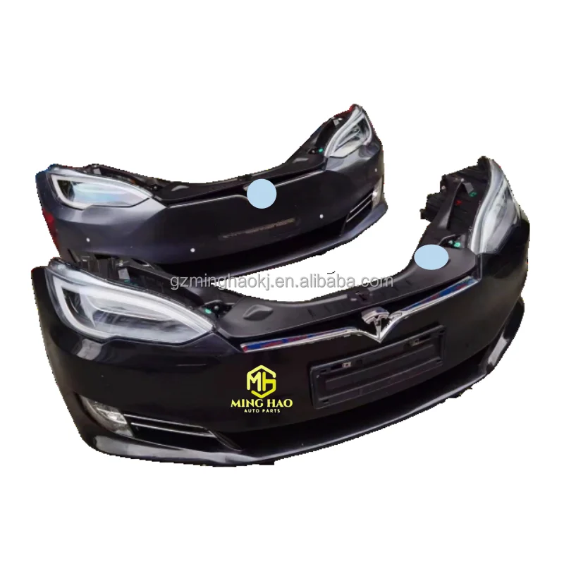 

Model 3 Best-selling For Tesla ModelS complete front bumper with grille High quality headlights car bumper nose plastic kit